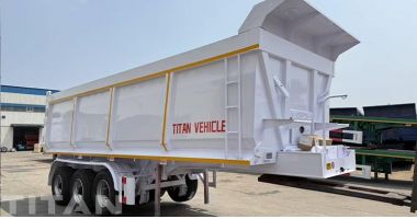 3 Axle Dump Trailer for Semi Truck Will Send to Senegal
