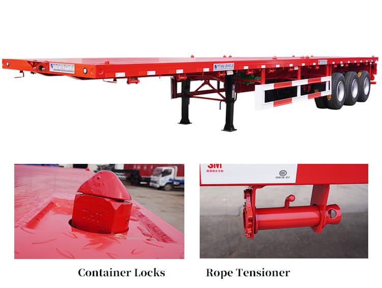 How do you secure cargo on a flatbed truck trailer?