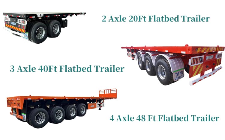 What are the specs of a flatbed truck trailer in Senegal