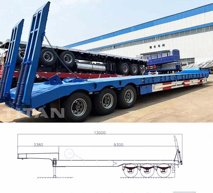 80 ton low loader trailer 