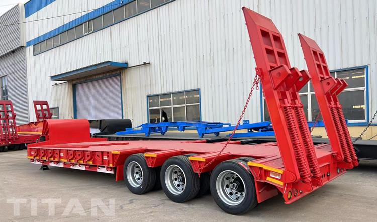 Triple Axle Lowbed Semi Trailer 60 Tons for Sale in Senegal