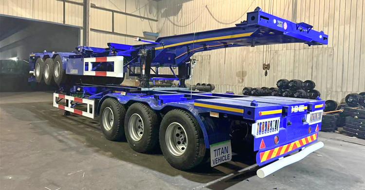 2024 New Model Tri Axle Container Chassis Trailer for Sale in Senegal