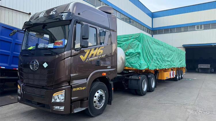 3 Units of Flatbed Trailer with Front Wall for Sale in Senegal