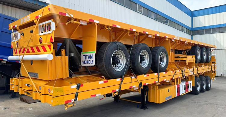 3 Units of Flatbed Trailer with Front Wall for Sale in Senegal