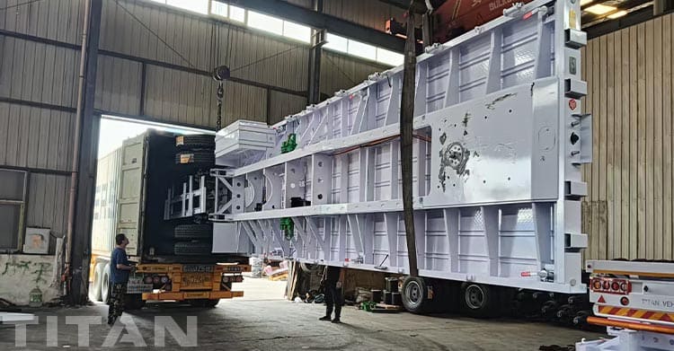 Tri Axle 40 Foot Flat Deck Trailer for Sale in Senegal