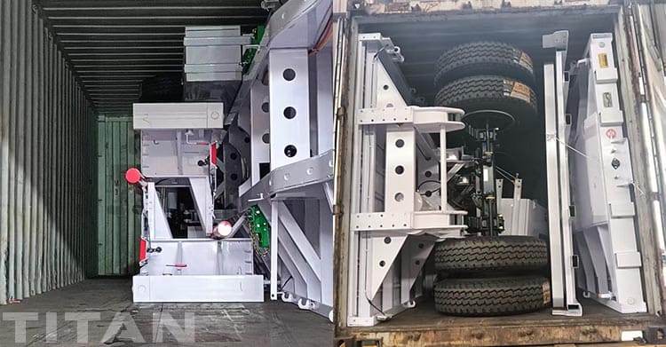 Tri Axle 40 Foot Flat Deck Trailer for Sale in Senegal