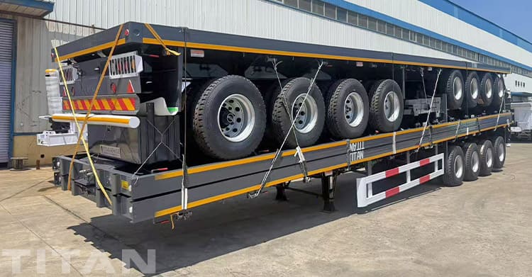 New 4 Axle Flatbed Trailers for Sale in Senegal