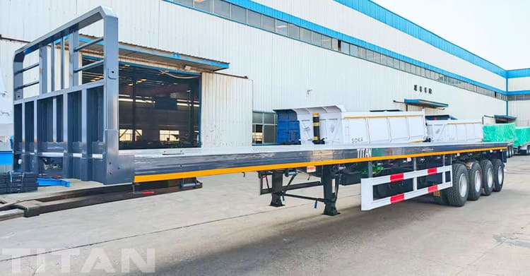 New 4 Axle Flatbed Trailers for Sale in Senegal