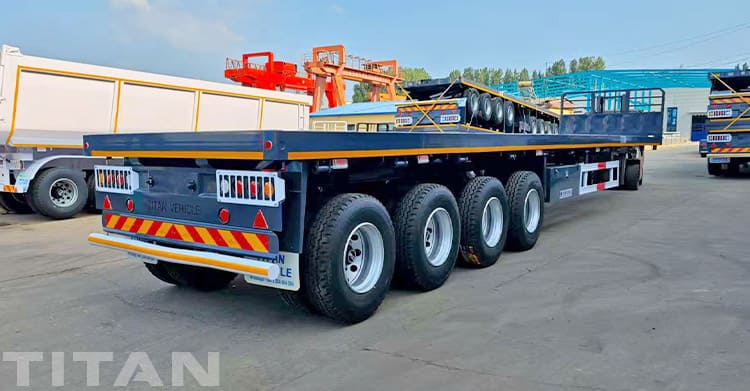 New 4 Axle Flatbed Trailers for Sale in Senegal