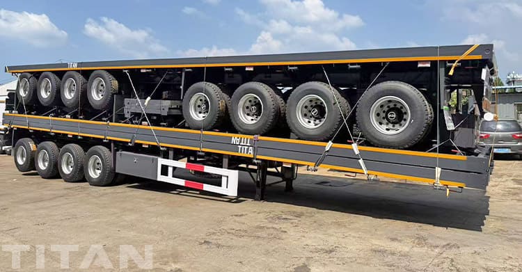 New 4 Axle Flatbed Trailers for Sale in Senegal