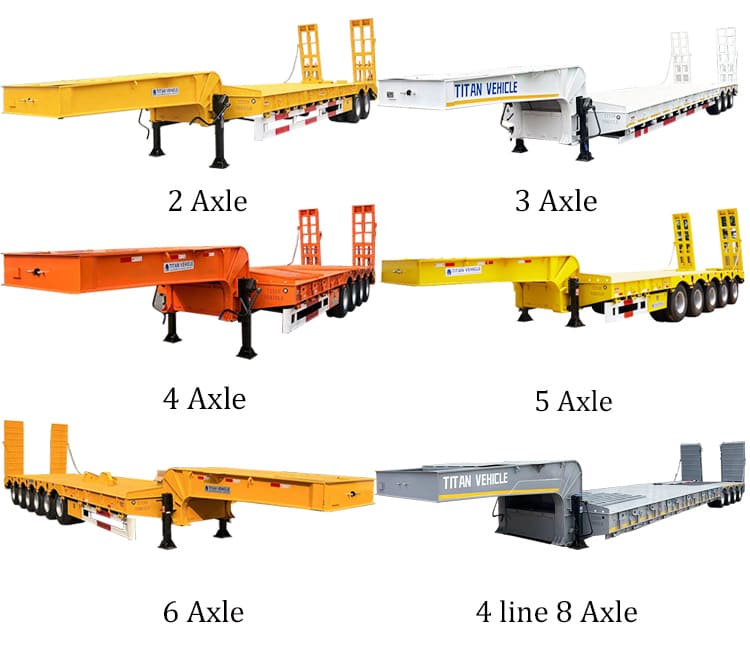Low Bed Truck Trailer Dimensions in Senegal