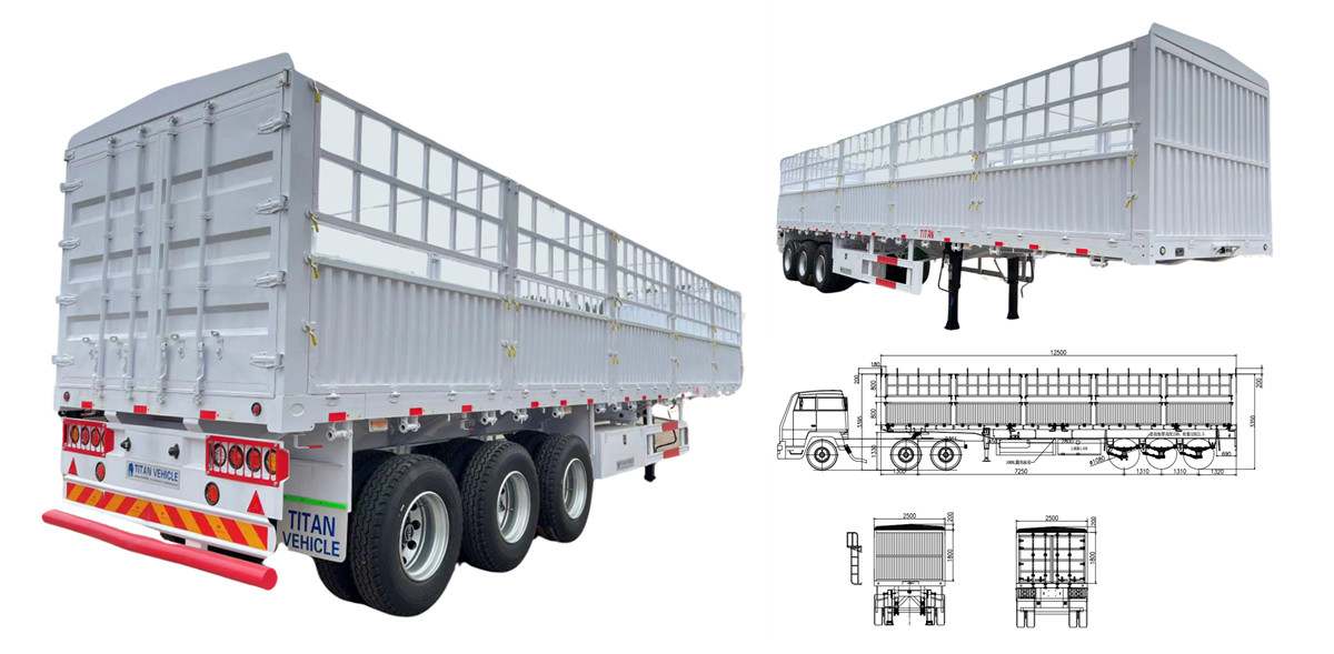 Cargo Fence Semi Trailer for Sale in Senegal
