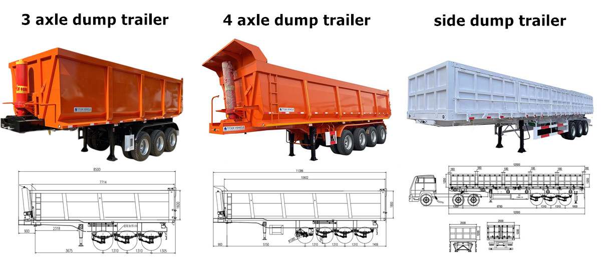 What is a Tipper Semi Trailer 3456 Axle Tipper Trailer for Sale in Senegal