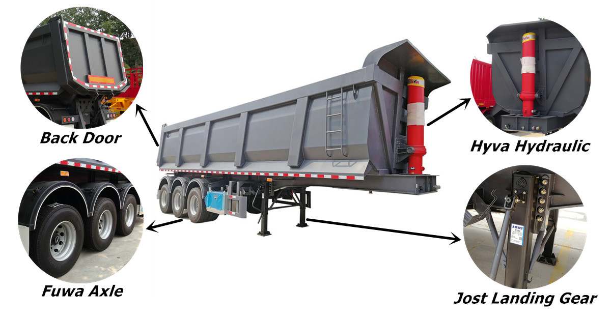 What is a Tipper Semi Trailer 3456 Axle Tipper Trailer for Sale in Senegal