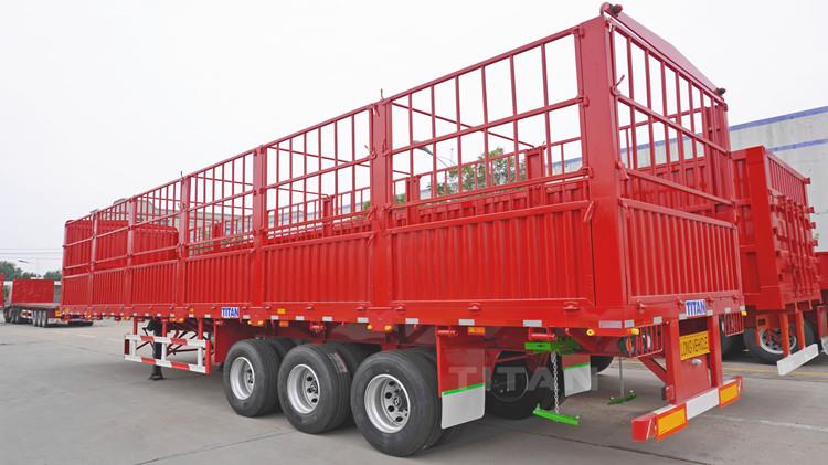 Tri Axle 60 Ton Stake Semi Trailer for Sale in Ghana