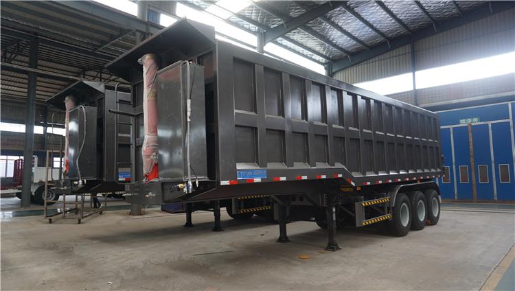Heavy Duty 80 Ton Tri Axle Dump Truck Trailer for Sale in Ghana