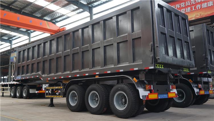 Heavy Duty 80 Ton Tri Axle Dump Truck Trailer for Sale in Ghana