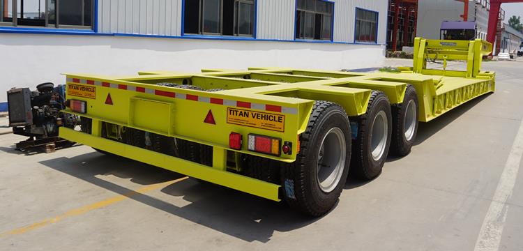 120T Heavy Duty Detachable Gooseneck Lowboy Trailer for Sale in Ghana