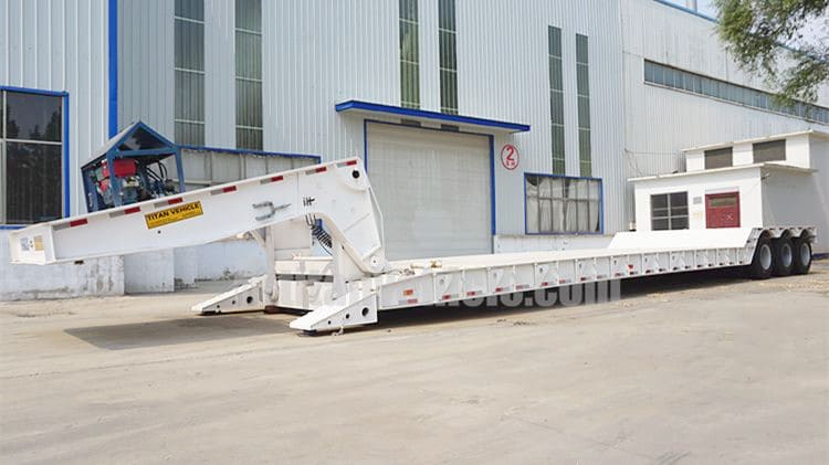 150 Ton Detachable Gooseneck Low Bed Trailer for Sale in Ghana Kumasi