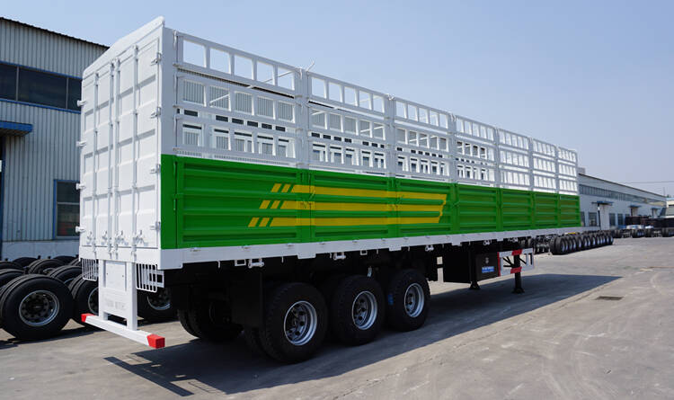3 Axle Fence Cargo Semi Trailer Price for Sale in Ghana Tema