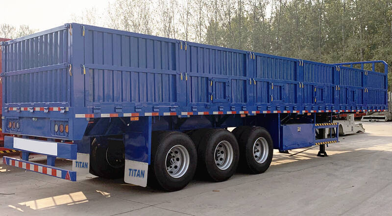 Tri Axle Drop Side Trailer Price for Sale in Ghana Kumasi