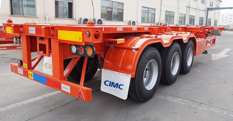 CIMC Chassis for Sale in Senegal | 40Ft Tri Axle Container Chassis for Sale