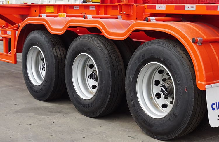 CIMC Chassis for Sale in Senegal | 40Ft Tri Axle Container Chassis for Sale
