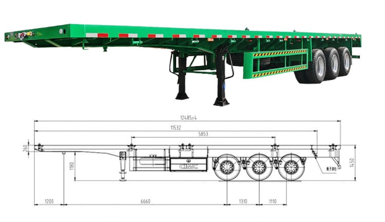 CIMC Trailers for Sale in Senegal | New 40Ft Flatbed Trailers for Sale