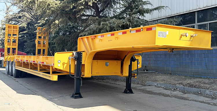 CIMC Semi Trailer | 80 Ton Semi Lowbed Truck Trailer Price in Senegal