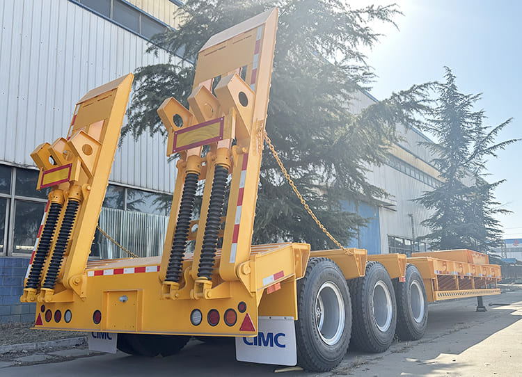 CIMC Semi Trailer | 80 Ton Semi Lowbed Truck Trailer Price in Senegal