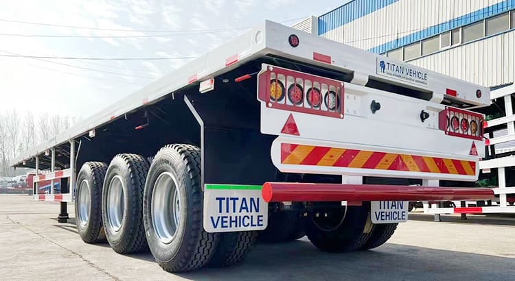 3 Axle 40Ft Flatbed Truck Trailer | Truck Flatbed Trailer for Sale in Senegal 