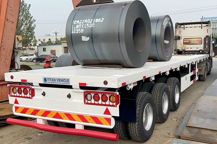 3 Axle 40Ft Flatbed Truck Trailer | Truck Flatbed Trailer for Sale in Senegal 