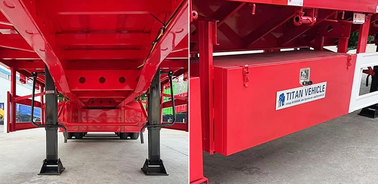40Ft Tri Axle Flatbed Container Trailer for Sale in Senegal