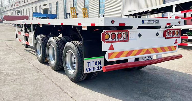 3 Axle 40Ft Flatbed Truck Trailer | Truck Flatbed Trailer for Sale in Senegal 