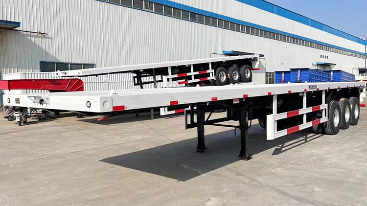 3 Axle 40Ft Flatbed Truck Trailer | Truck Flatbed Trailer for Sale in Senegal 