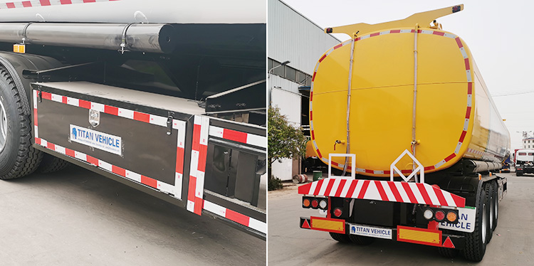 3 Axle 50000L Crude Oil Tanker Semi Trailer for Sale in Senegal Dakar