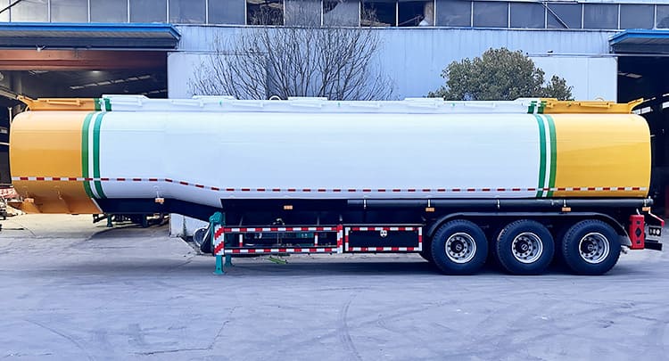 3 Axle 50000L Crude Oil Tanker Semi Trailer for Sale in Senegal Dakar