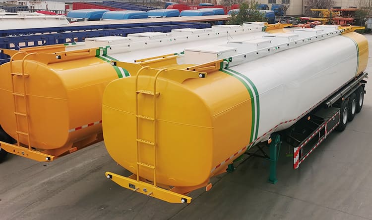 3 Axle 50000L Crude Oil Tanker Semi Trailer for Sale in Senegal Dakar