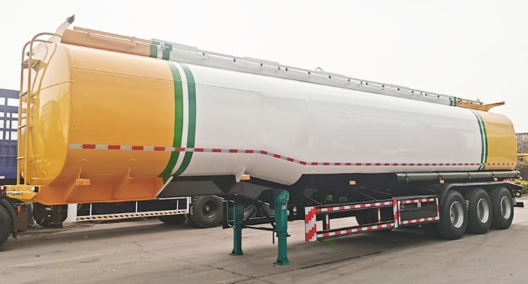 3 Axle 50000L Crude Oil Tanker Semi Trailer for Sale in Senegal Dakar
