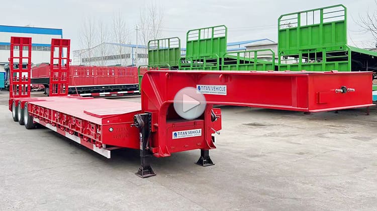 60 Ton Tri Axle Lowbed Truck Price for Sale in Senegal