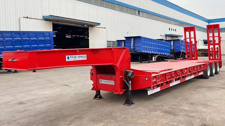 60 Ton Tri Axle Lowbed Truck Price for Sale in Senegal