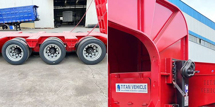 60 Ton Tri Axle Lowbed Truck Price for Sale in Senegal