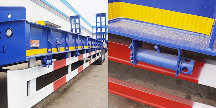 80 Ton 3 Axle Low Bed Trailer Truck Price in Senegal Dakar