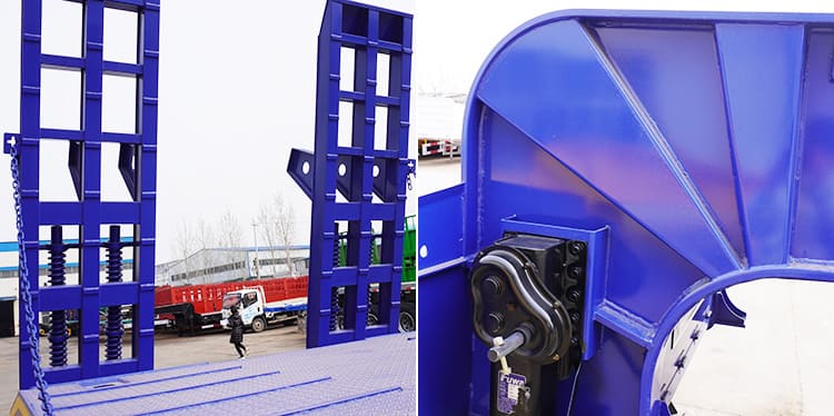 80 Ton 3 Axle Low Bed Trailer Truck Price in Senegal Dakar