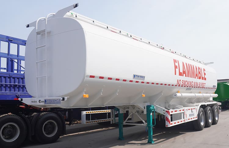 Tri Axle 40000 Liters Palm Oil Tanker Truck Trailer for Sale in Senegal