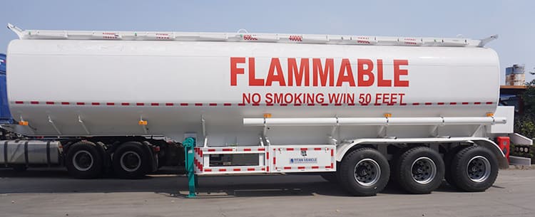 Tri Axle 40000 Liters Palm Oil Tanker Truck Trailer for Sale in Senegal