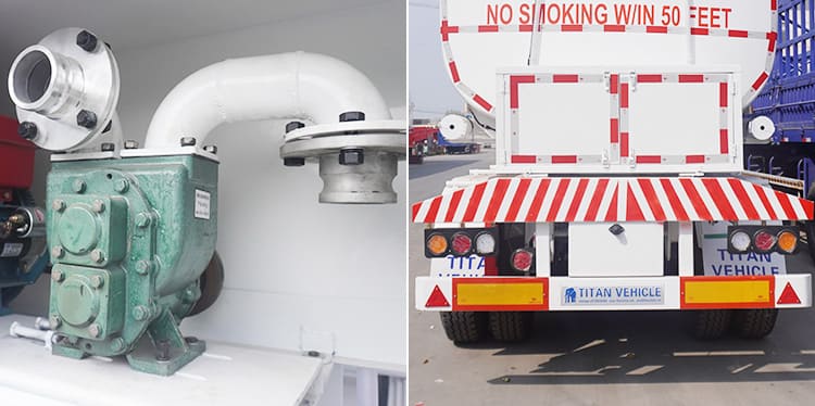 Tri Axle 40000 Liters Palm Oil Tanker Truck Trailer for Sale in Senegal