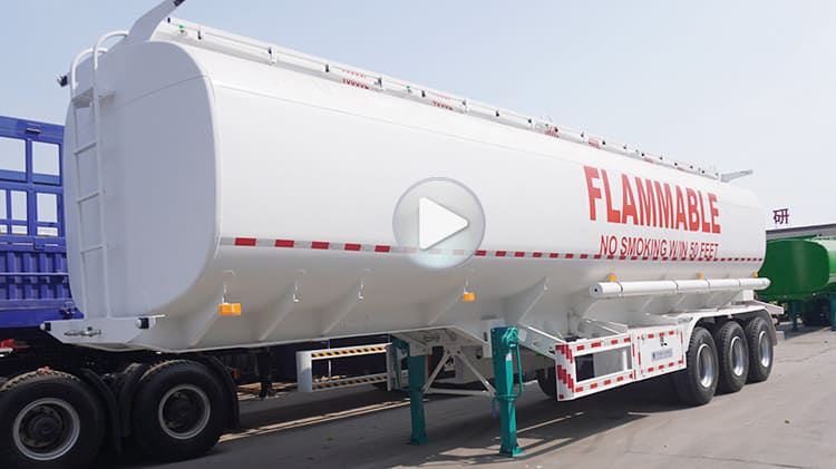 Tri Axle 40000 Liters Palm Oil Tanker Truck Trailer for Sale in Senegal
