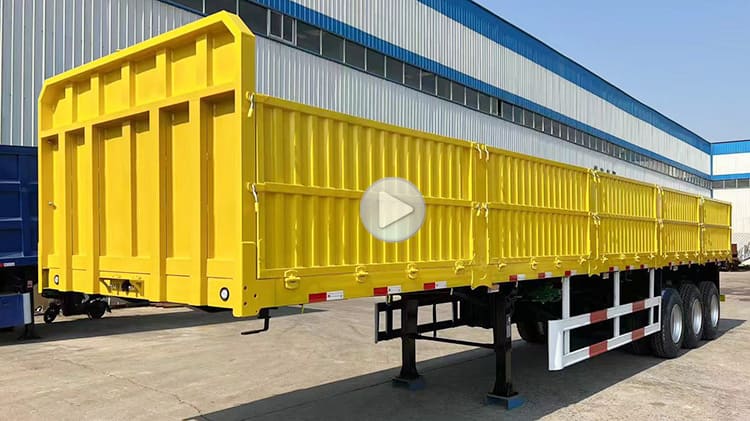 3 Axle Side Wall Semi Trailer for Sale in Senegal Kalolack