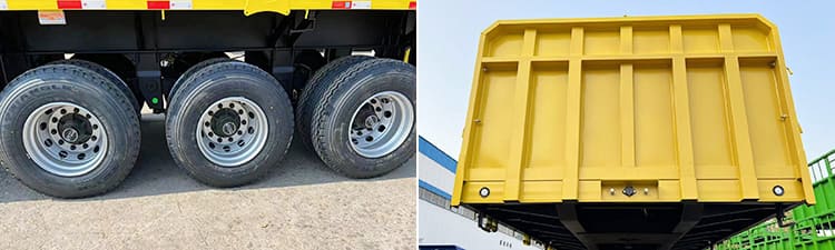 3 Axle Side Wall Semi Trailer for Sale in Senegal Kalolack